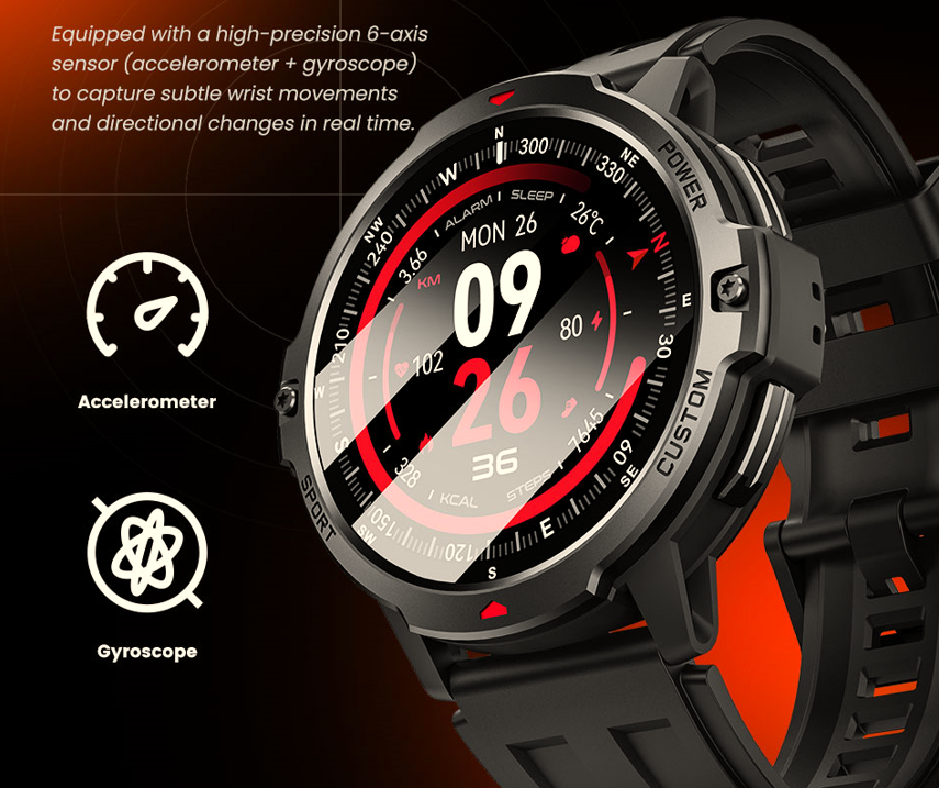 Six-Axis vs Three-Axis: Why Your Next GPS Smartwatch Should Have a Six-Axis Sensor(图1)