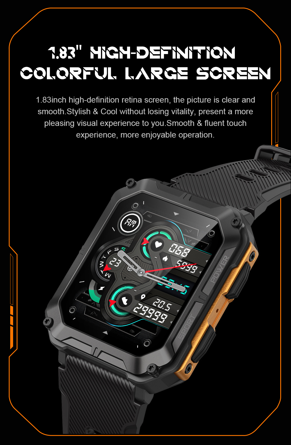 C20 Pro Outoor Smart Watch(图10)