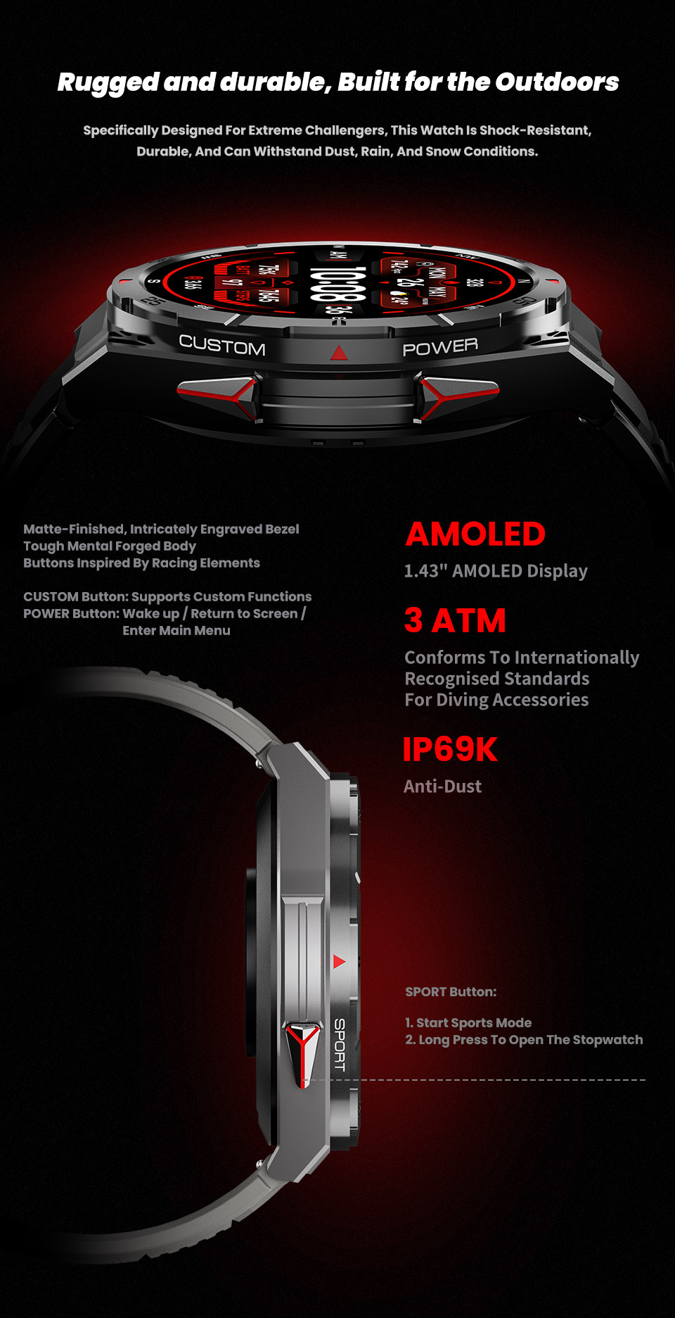 Discover the Ultimate Outdoor GPS Smartwatch: Leadoys X2(图3)